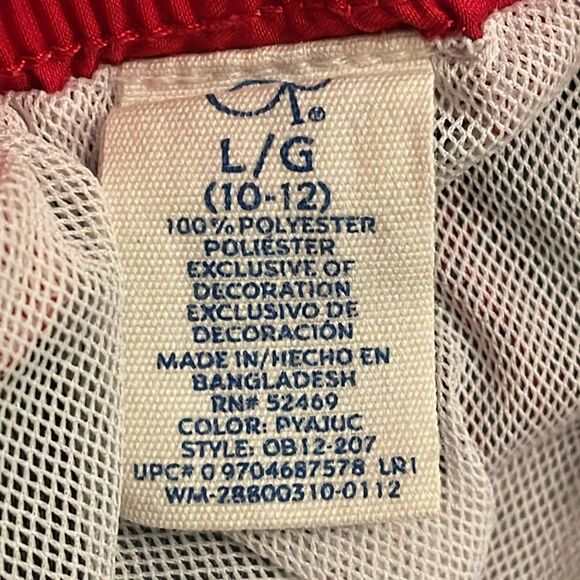 OP Ocean Pacific Hawaiian Board Shorts Swim Trunks Boys Size Large 10-11 Sharks - Picture 2 of 11